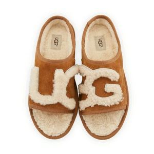 UGG Women's Signature Suede Slipper Natural 9